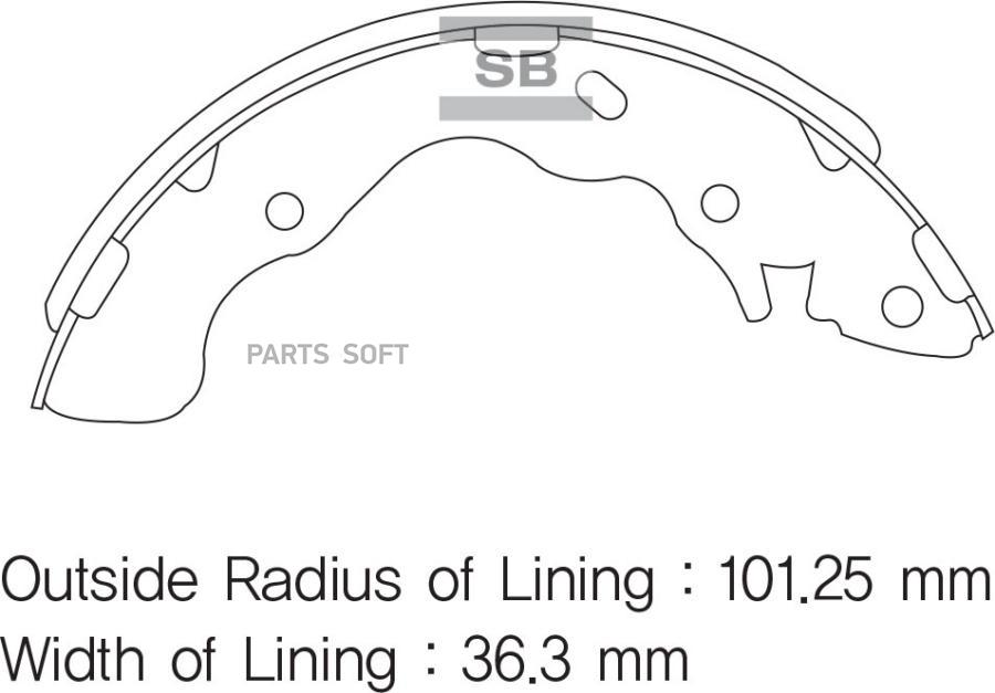 

Тормозные колодки Sangsin brake SA128