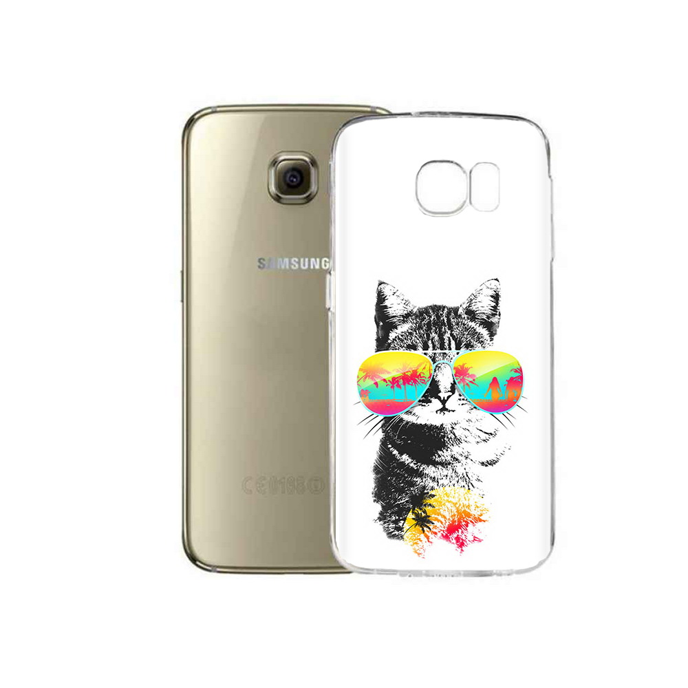 

Чехол MyPads Tocco для Samsung Galaxy C5 Pro крутой кот (PT61139.577.425), Прозрачный, Tocco