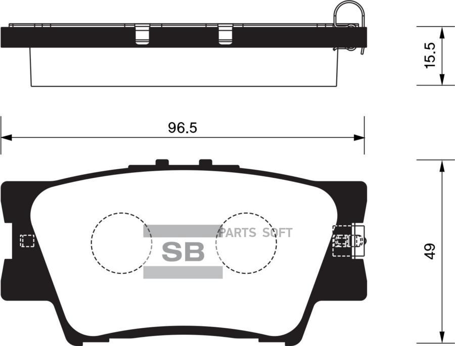 

Тормозные колодки Sangsin brake SP2081