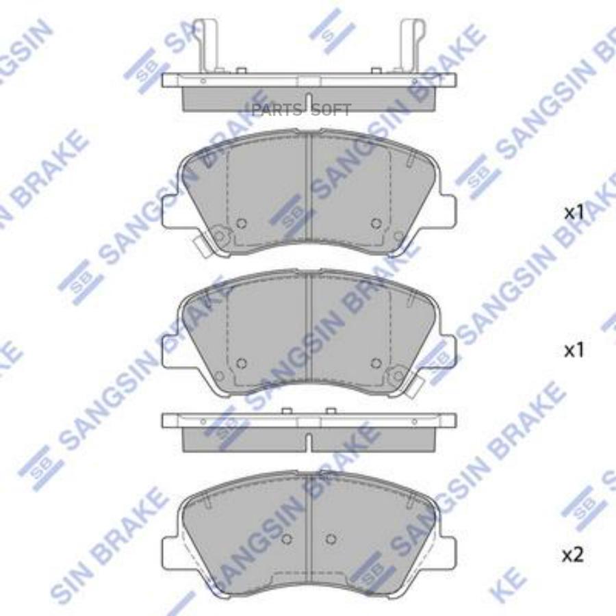 

Тормозные колодки Sangsin brake SP1399A