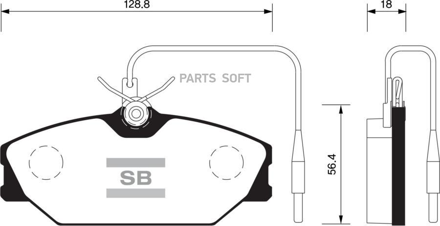 

Тормозные колодки Sangsin brake SP1483