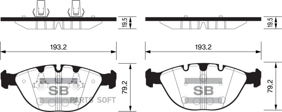 

Тормозные колодки Sangsin brake SP2170