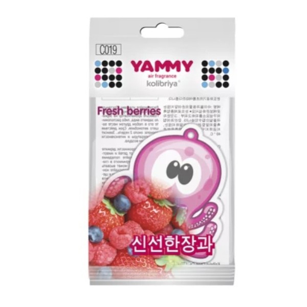 

Ароматизатор в машину YAMMY C019 Осьминог Fresh Berries, Разноцветный
