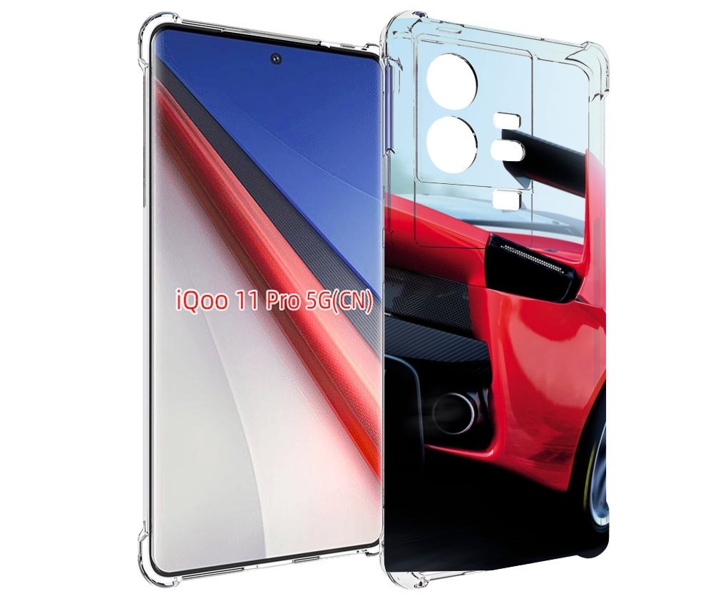 

Чехол бампер MyPads Крыло-машины мужской для Vivo iQOO 11 Pro пр..., Прозрачный, Tocco