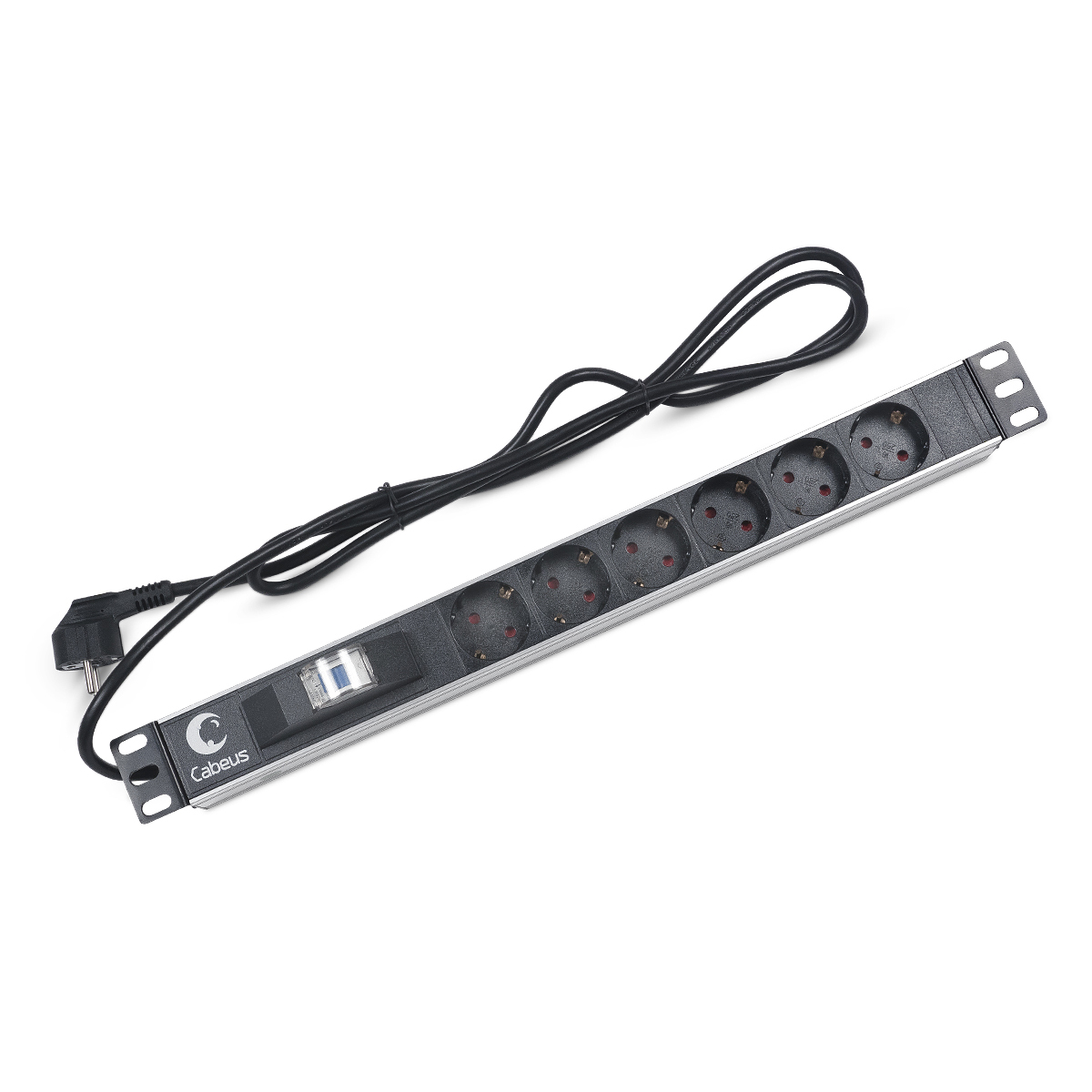 Cabeus Блок розеток CABEUS PDU-6P-B-2EU 6 роз 16А 250V шнур 2м PDU-6P-B-2EU 5254₽