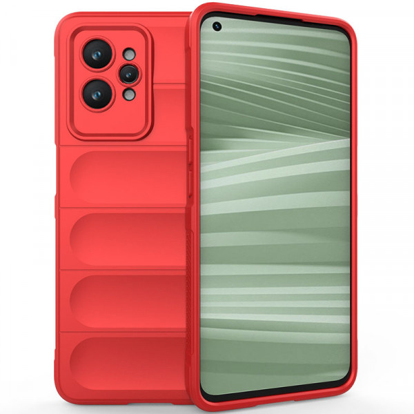 

Противоударный чехол Epik Flex Silicone для Realme GT2 Pro с микрофиброй, Красный