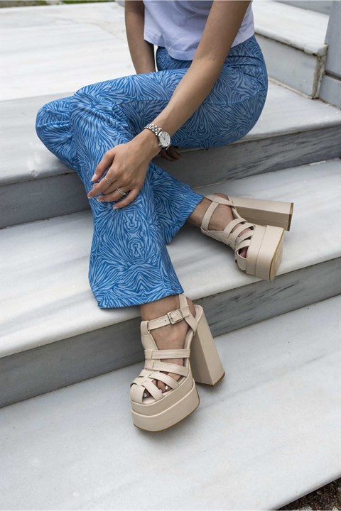 

Босоножки женские Shoes Bellas 1279 бежевые 36 EU (доставка из-за рубежа), Бежевый, 1279