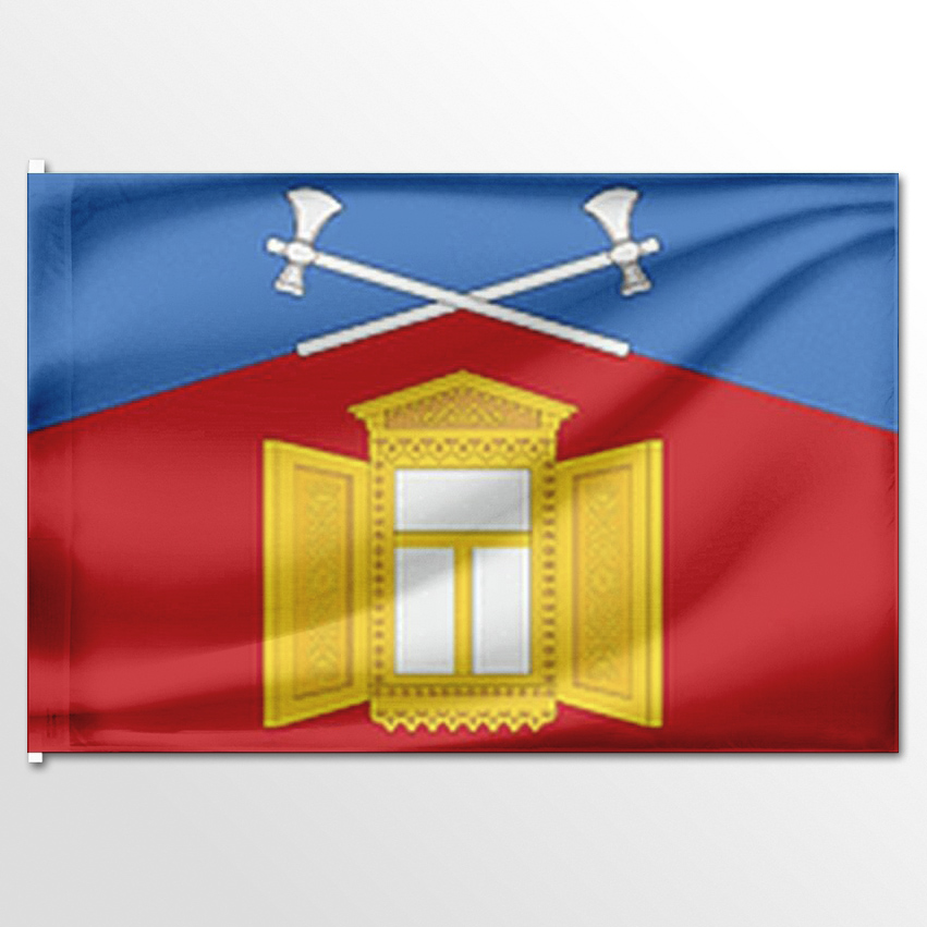 

Флаг ЦТП ФЕНИКС Большепоселковского сельского поселения 135x90 см, 6738-135x90