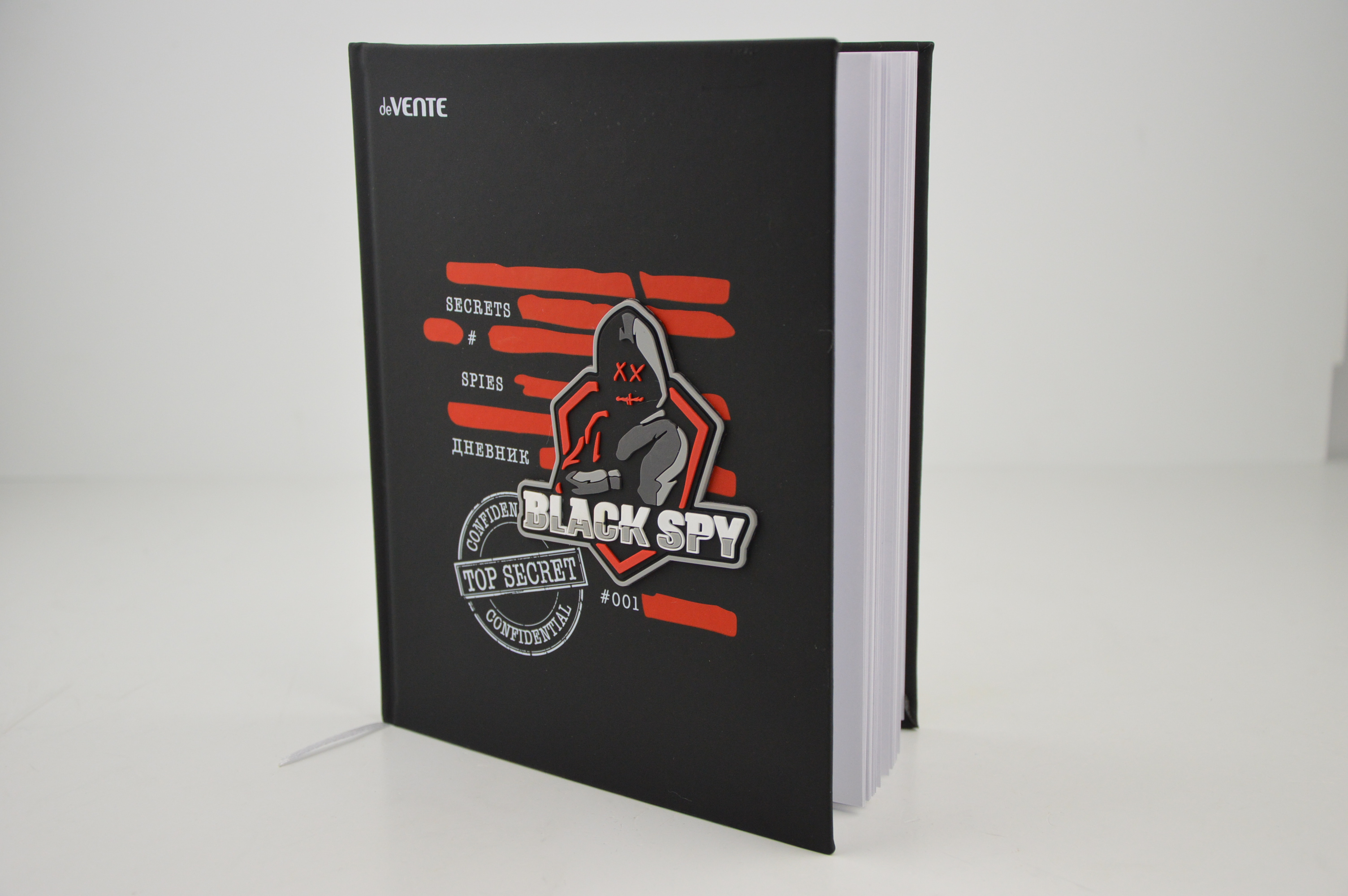 

deVENTE Дневник универсальный для 1-11 класса Black Spy, твердая обложка, искусственная ко, Черный