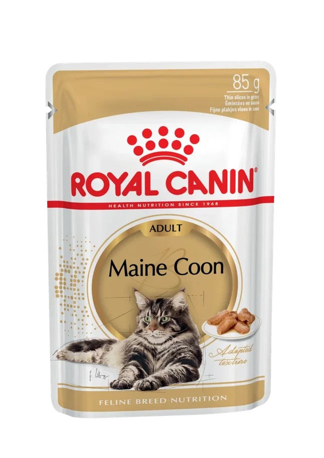 Влажный корм для кошек Royal Canin Maine Coon Adult, мясо, 24шт по 85г