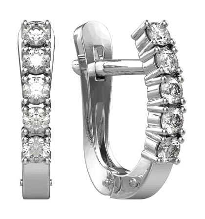 

Серьги из платины с бриллиантом Империал S1435/Pt-420, S1435/Pt-420