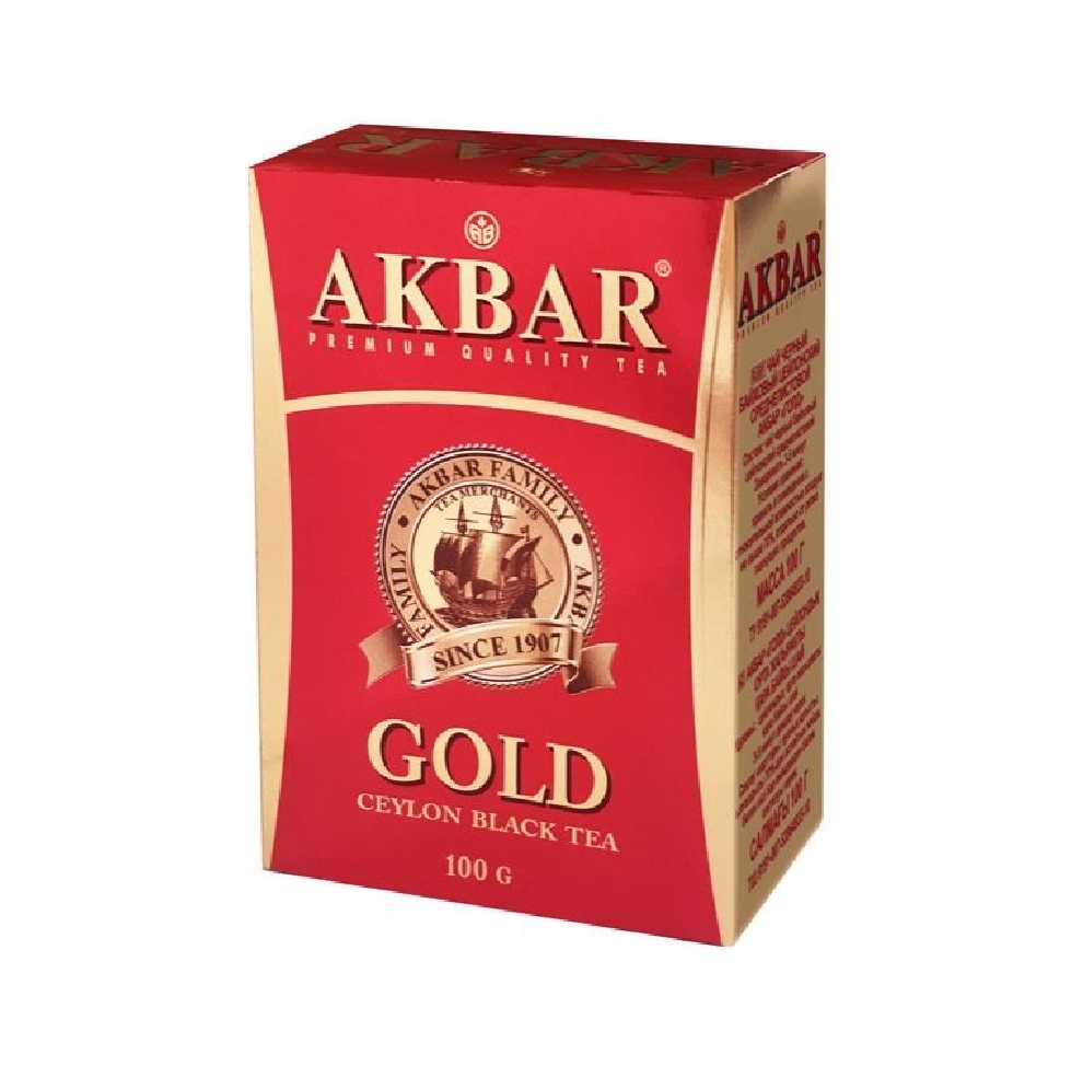 Чай черный Akbar Золотой Fbop, листовой, 100 г