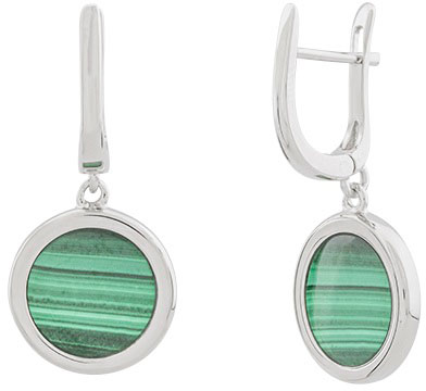 

Серьги из серебра с малахитом Silver Sky SE2055-M, SE2055-M