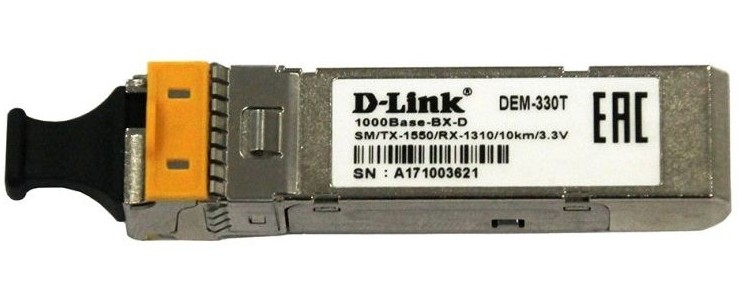 

Модуль SFP D-Link (330T/10KM/A1A), Серый
