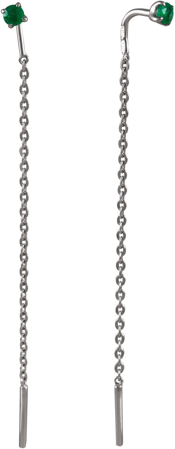 

Серьги из серебра с изумрудом СБ Золото SG-25/038I2, SG-25/038I2