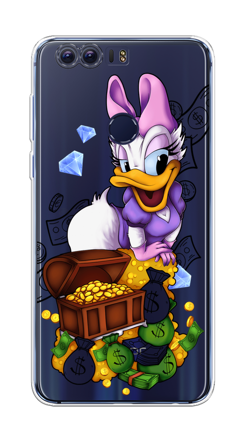 

Чехол на Honor 8 "Rich Daisy Duck", Коричневый;белый;фиолетовый, 60950-6
