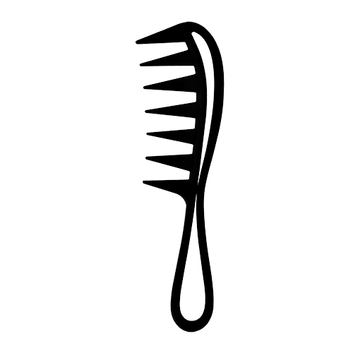 Расческа-гребень для волос LADY PINK BASIC PROFESSIONAL карбоновая 19 см