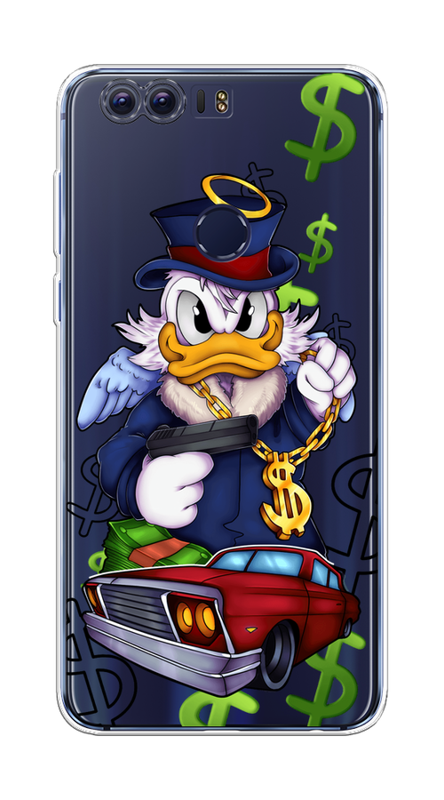 

Чехол на Honor 8 "Scrooge McDuck with a Gold Chain", Красный;синий;белый, 60950-6