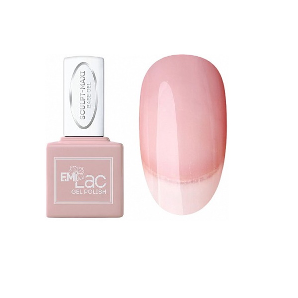 

База со скульптурным каучуком для проблемных ногтей / E.MiLac Sculpt-Maxi Base Gel 9 мл