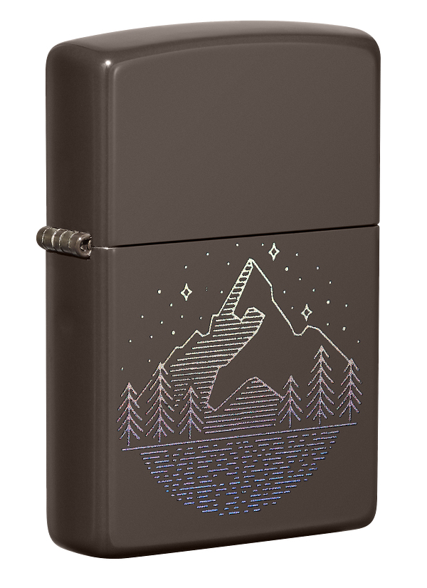 

Зажигалка ZIPPO 49633 Mountain Design - Горы, Коричневый