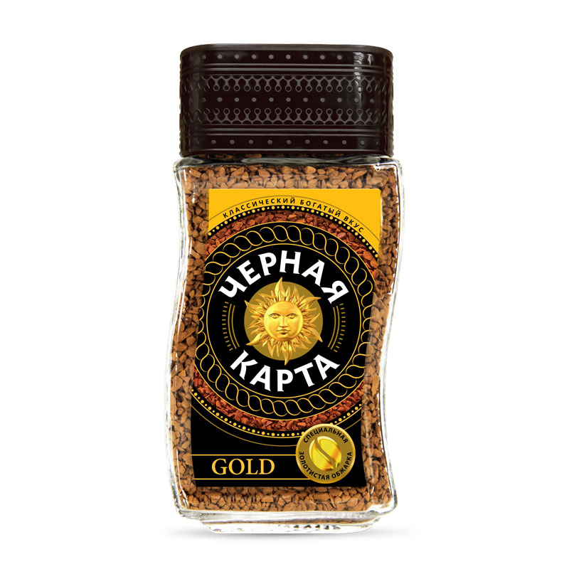 

Кофе Черная Карта Gold растворимый 47,5 г