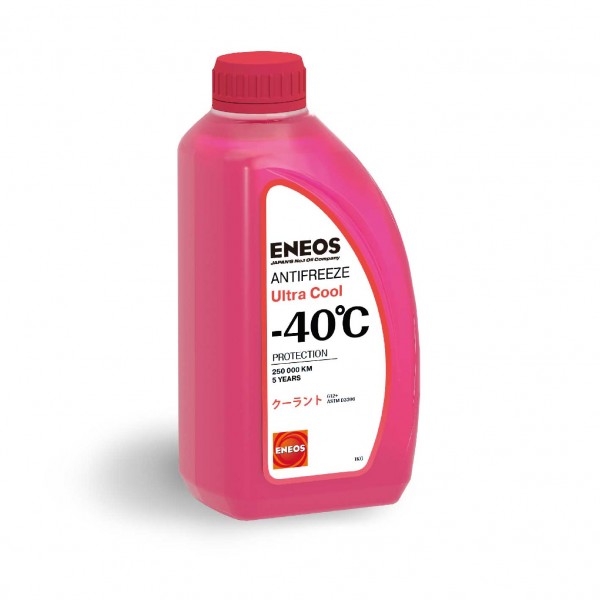 Жидкость Охлаждающая Antifreeze Ultra Cool -40c (Pink) G12+ 1л ENEOS арт. Z0079