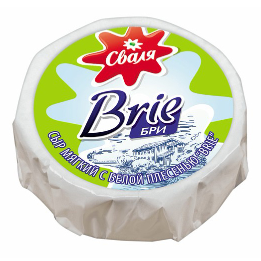 Сыр мягкий Сваля Brie с белой плесенью 45% БЗМЖ 125 г