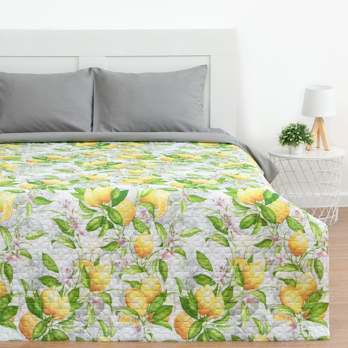 

Покрывало Экономь и Я Лимоны 240x210±5 , микрофайбер, 210 г/м2, 100% п/э