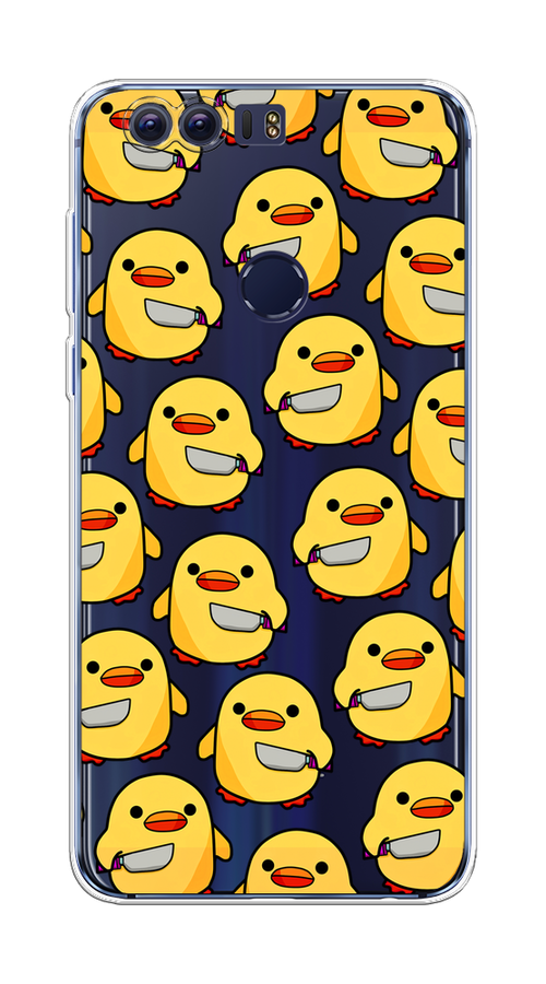 

Чехол на Honor 8 "Утка с ножом", Прозрачный;желтый;оранжевый, 60950-1
