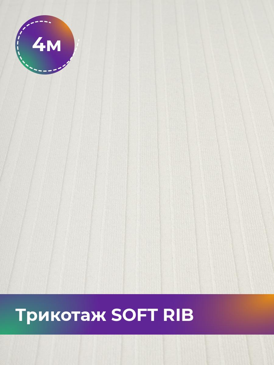 

Ткань Трикотаж SOFT RIB Shilla, отрез 4 м * 140 см белый 4_20092.002, 17443835