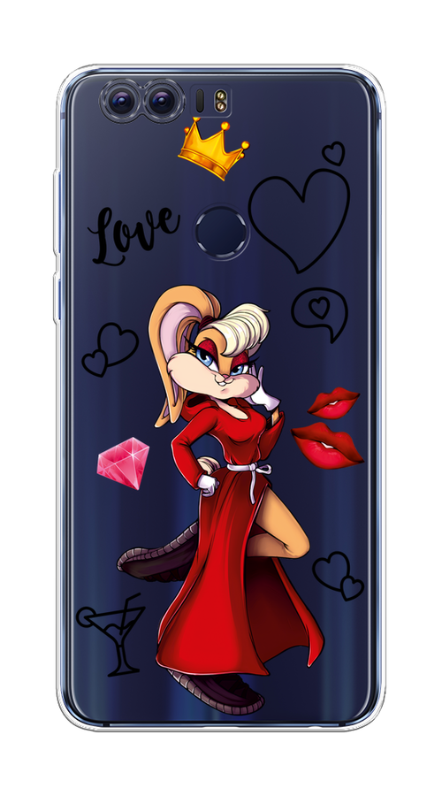 

Чехол на Honor 8 "Rich Lola Bunny", Красный;бежевый;оранжевый, 60950-6