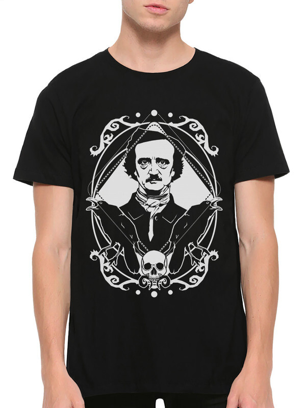 

Футболка мужская Dream Shirts Писатель Эдгар Аллан По черная M, "Писатель Эдгар Аллан По"