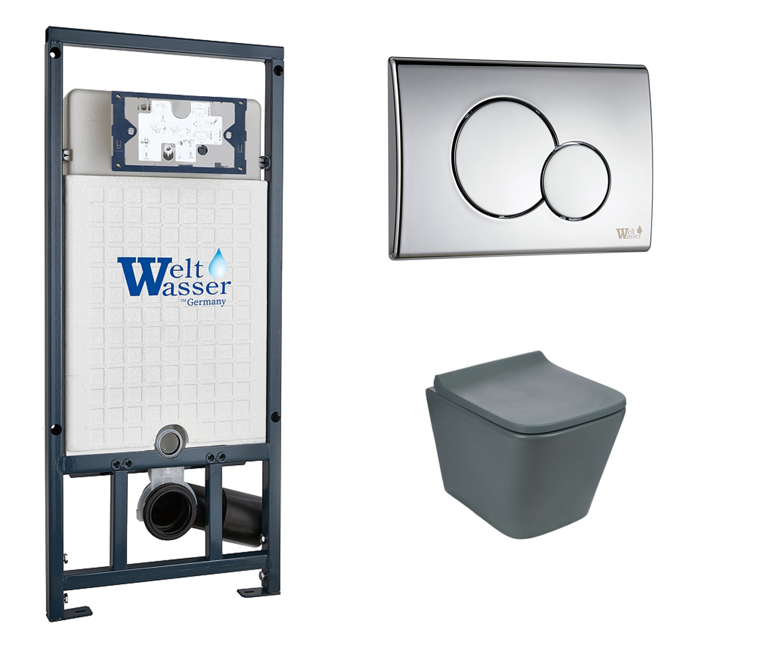 

Комплект: инсталляция WeltWasser Marberg 507 + унитаз SK Gelbach MT-GR с кнопкой хром