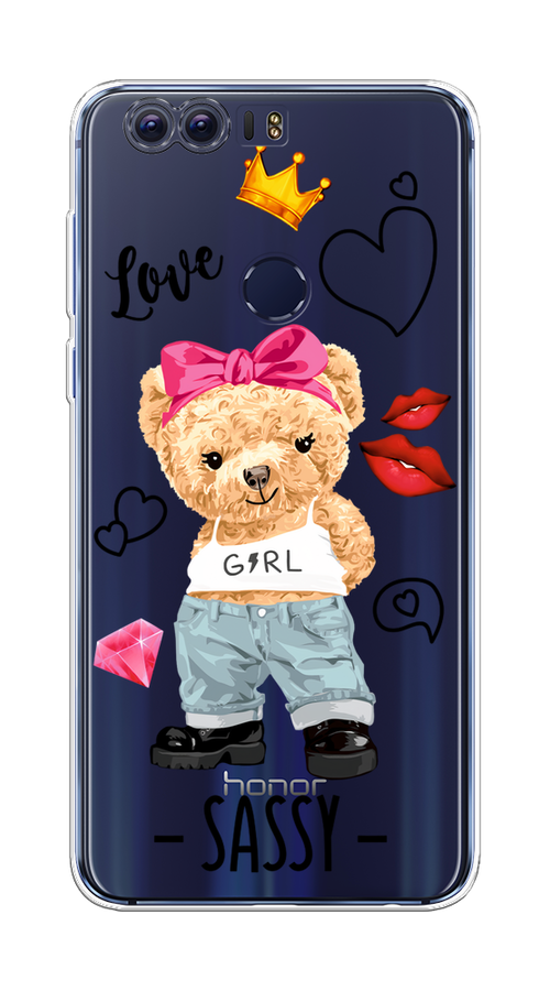 

Чехол на Honor 8 "Sugar Mommy", Голубой;белый;розовый, 60950-6
