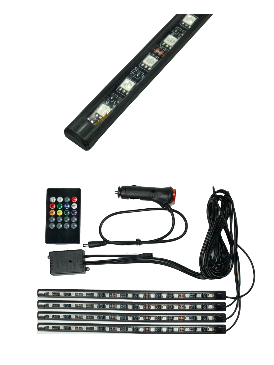 

RGB Светодиодная подсветка салона Element. S-01, Адаптер, пульт