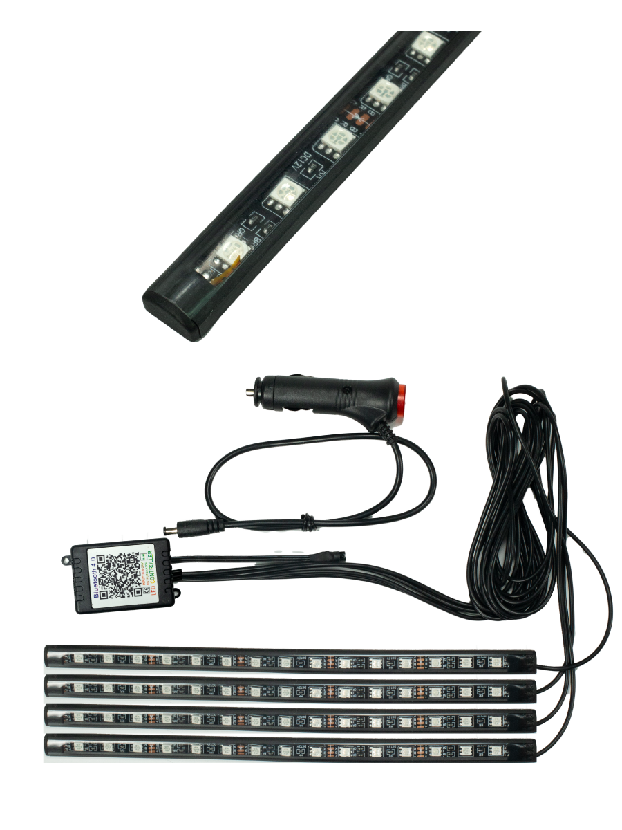

RGB Светодиодная подсветка салона Element. S-02, Адаптер, bluetooth для смартфона