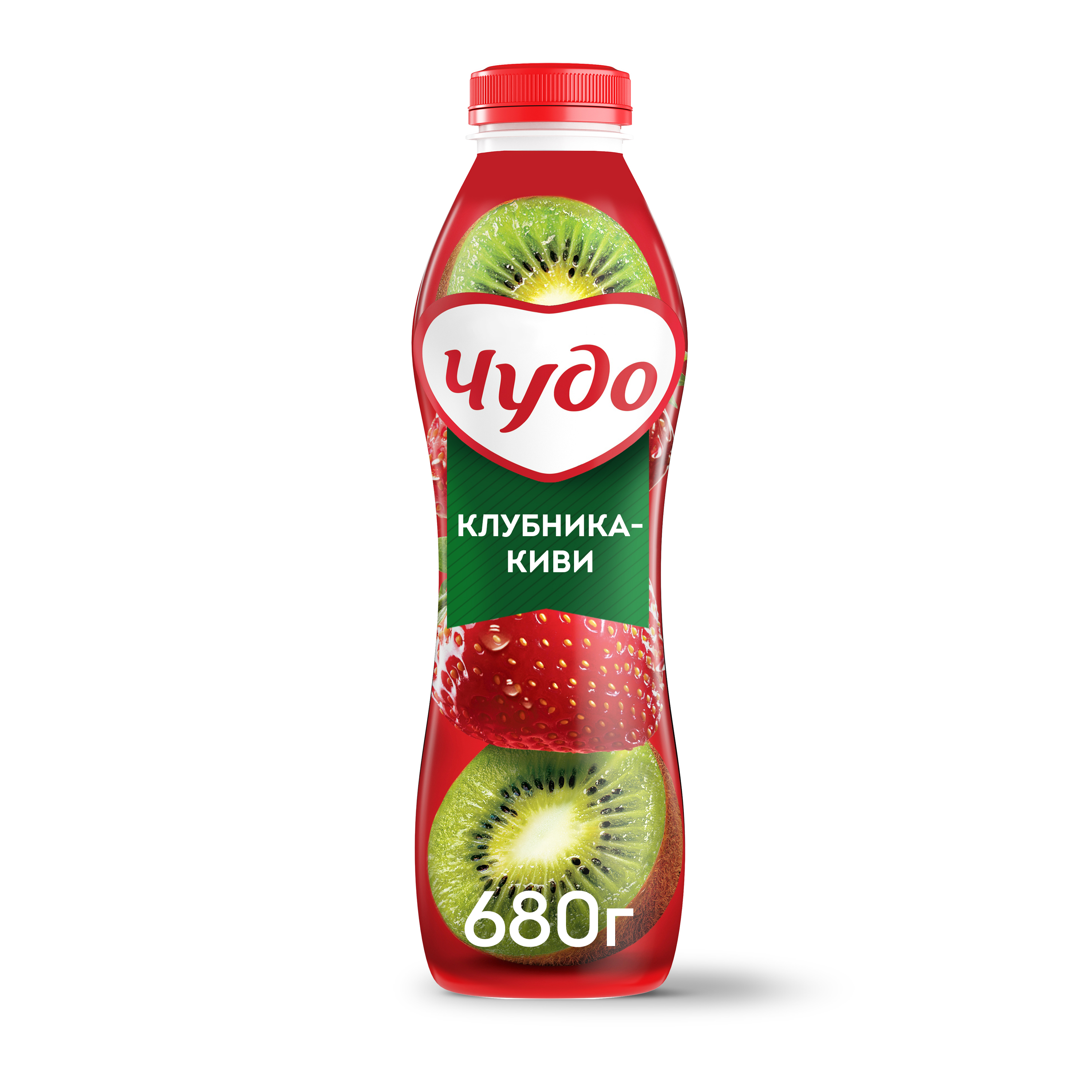 Питьевой йогурт Чудо клубника-киви 1,9% 680 г