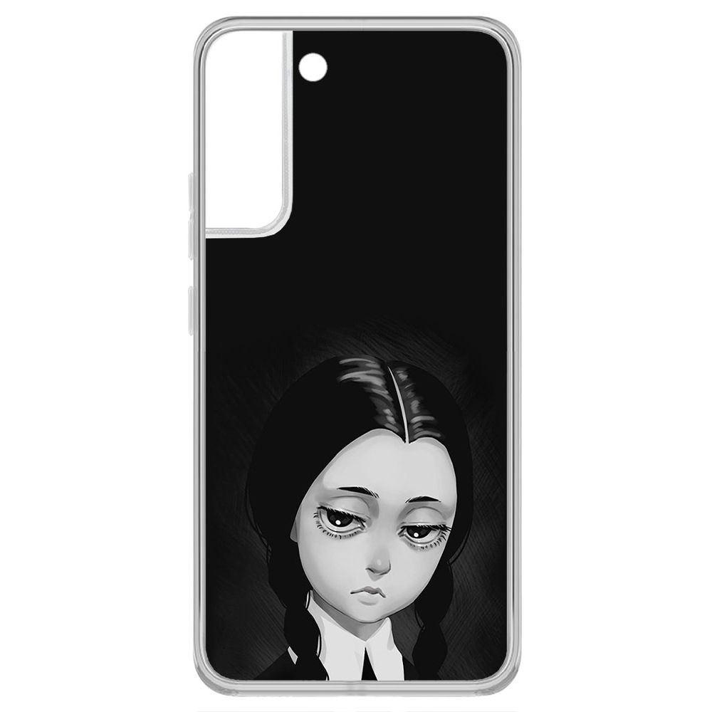 

Чехол-накладка Уэнсдей Аддамс - Рисованная Уэнсдей для Samsung Galaxy S22+, Прозрачный