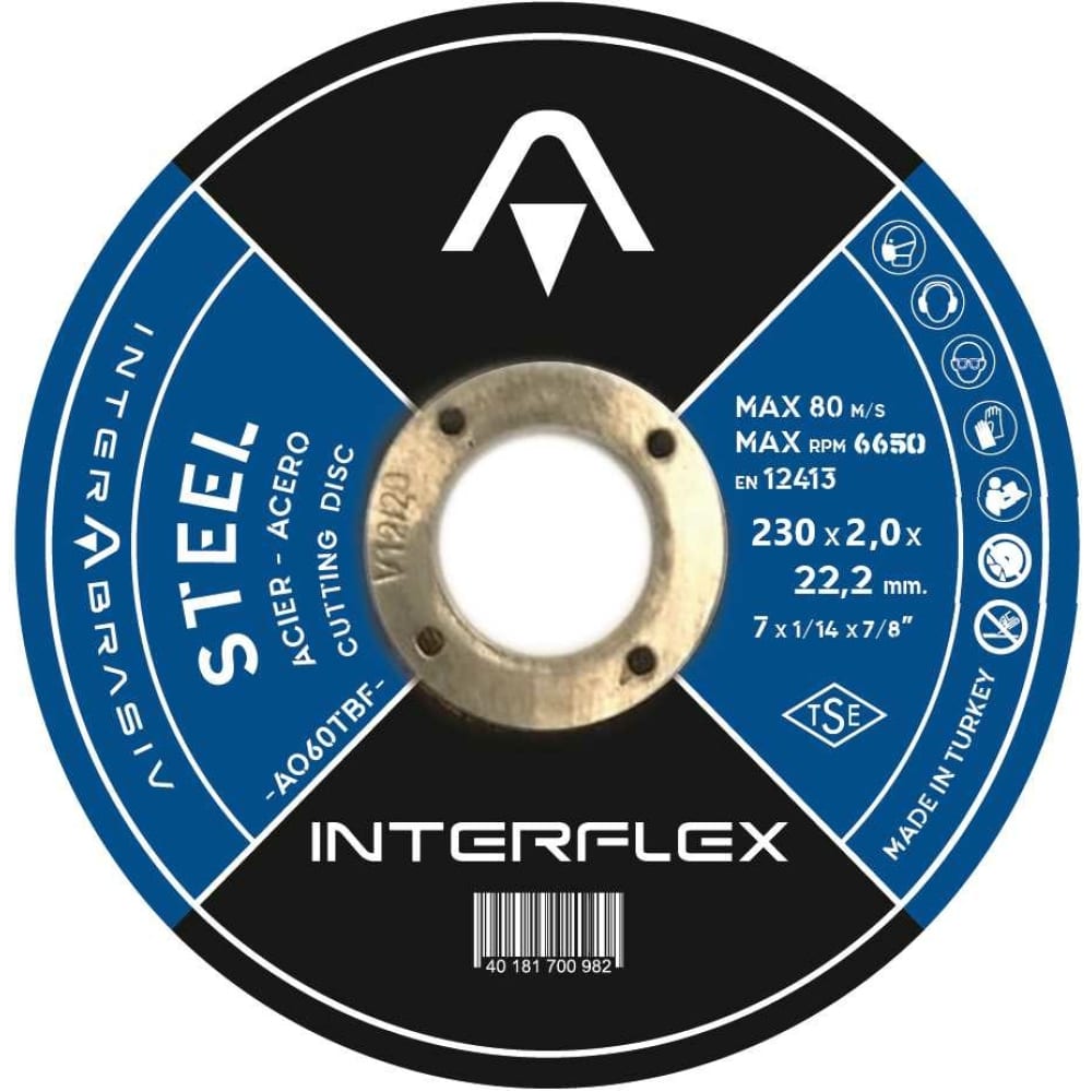 фото Interflex круг отрезной по металлу 230*2,0*22 ,23 4687202817917