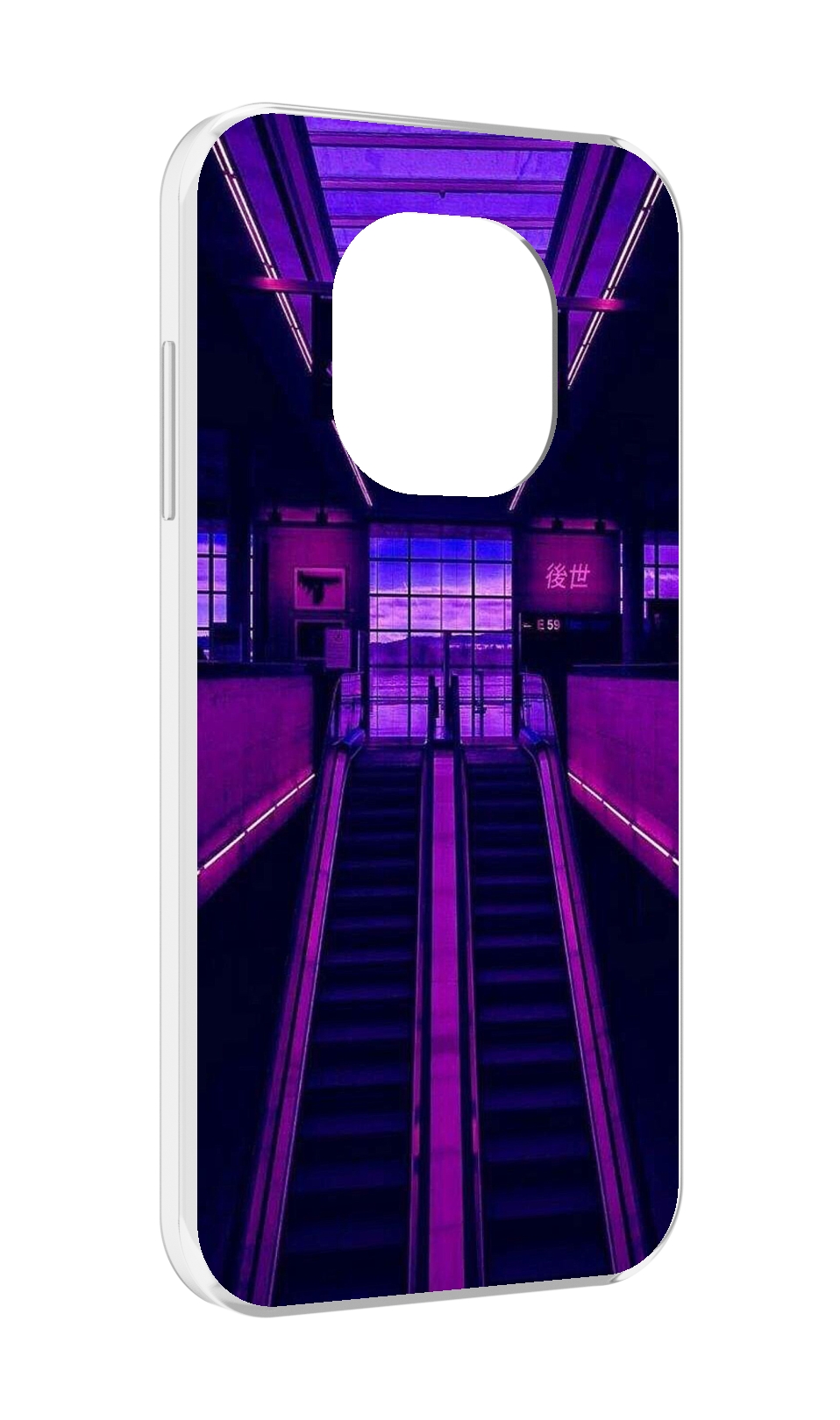 

Чехол MyPads фиолетовый эскалатор для Blackview BL8800 / BL8800 Pro, Прозрачный, Tocco