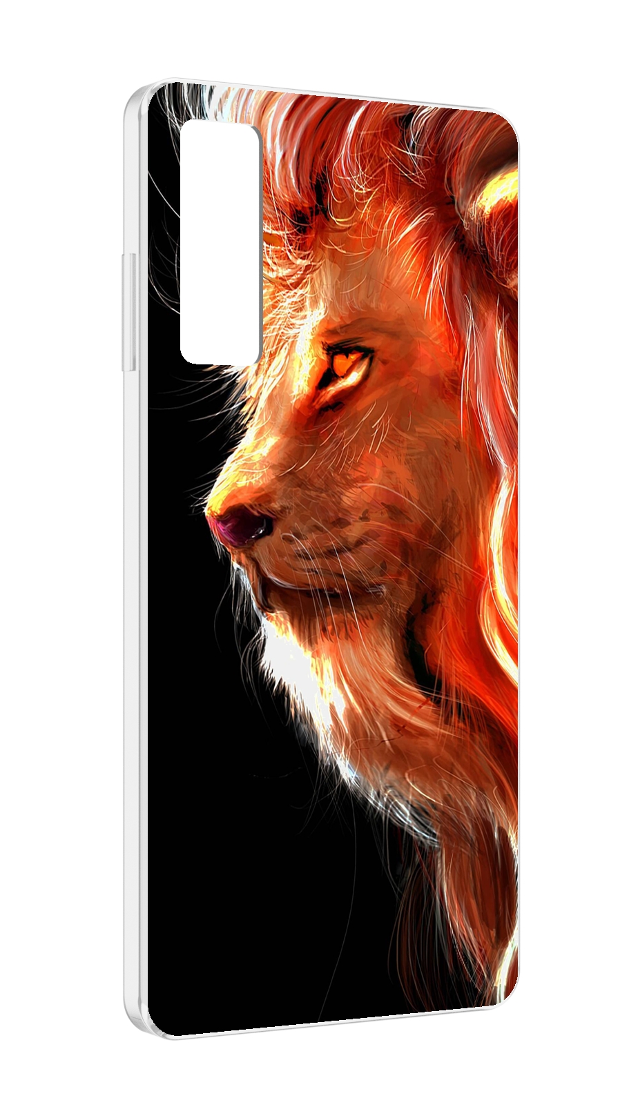 

Чехол MyPads Арт-рисунок-льва мужской для TCL 20 5G, Прозрачный, Tocco