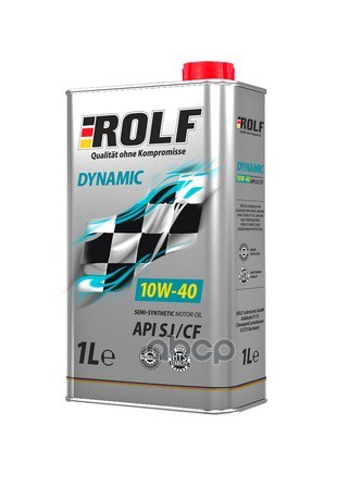 фото Rolf масло моторное полусинтетическое dynamic 10w-40, 1л