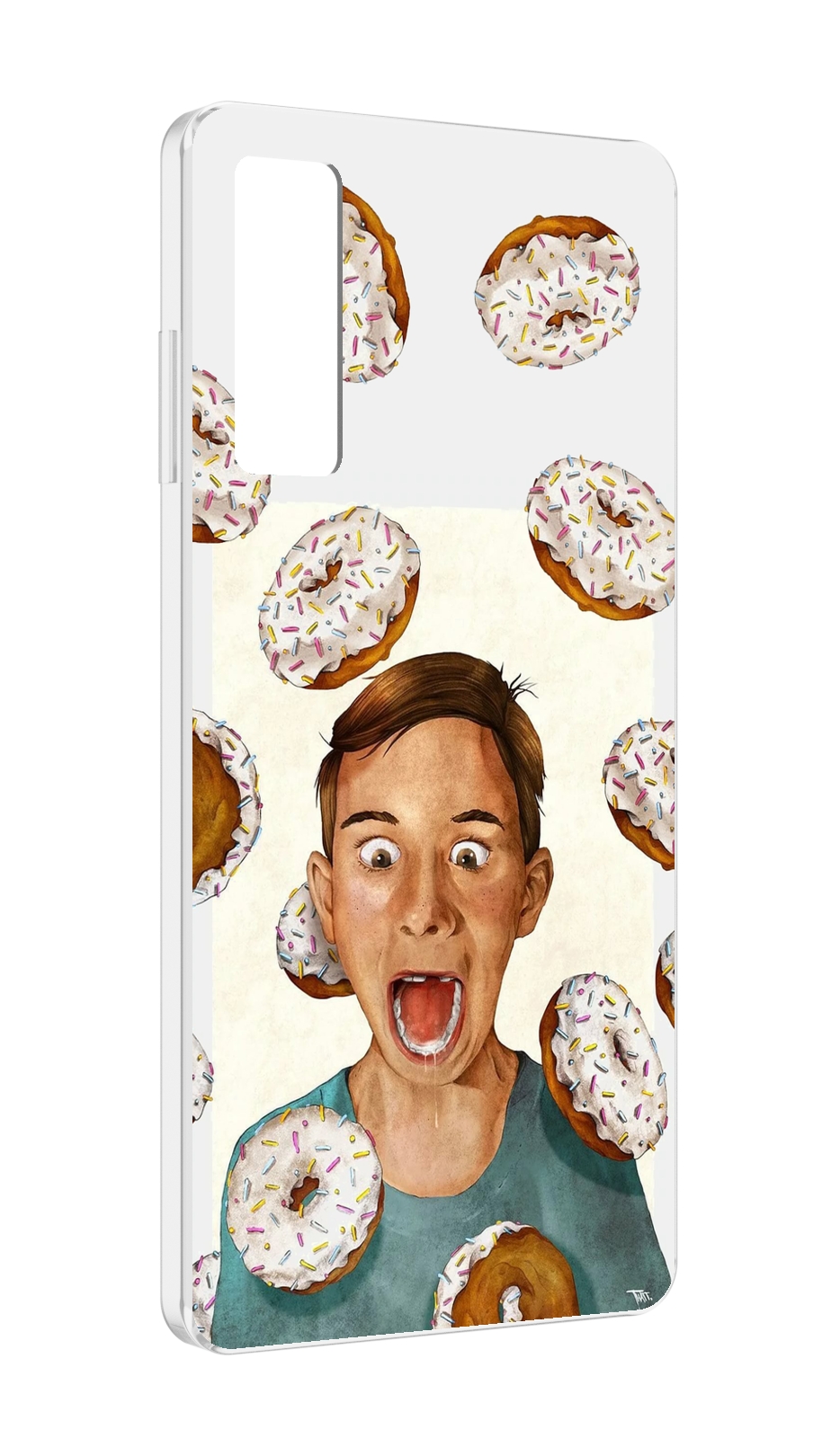 

Чехол MyPads Бешенные-пончики для TCL 20 5G, Прозрачный, Tocco