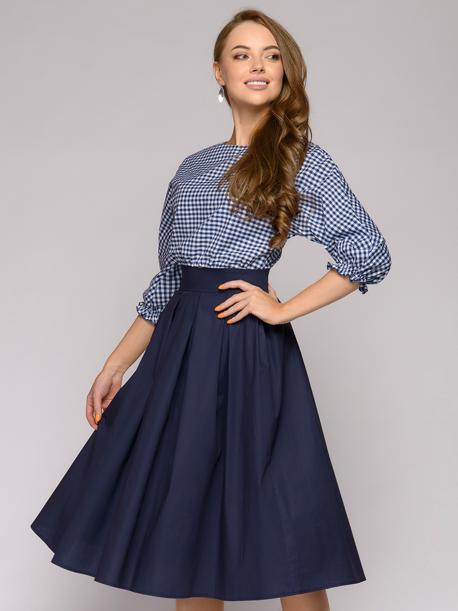 

Платье женское 1001dress 0122001-02195 синее 42 RU, 0122001-02195