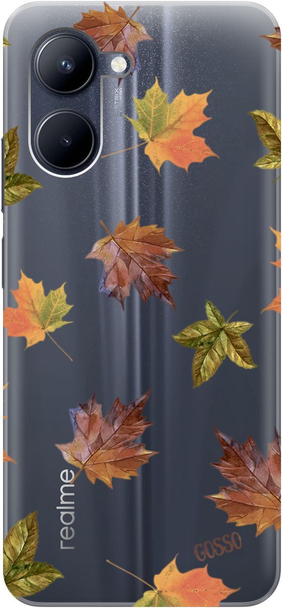 

Силиконовый чехол на realme C33 с 3D принтом "Maple" прозрачный, Прозрачный;оранжевый, 1575000