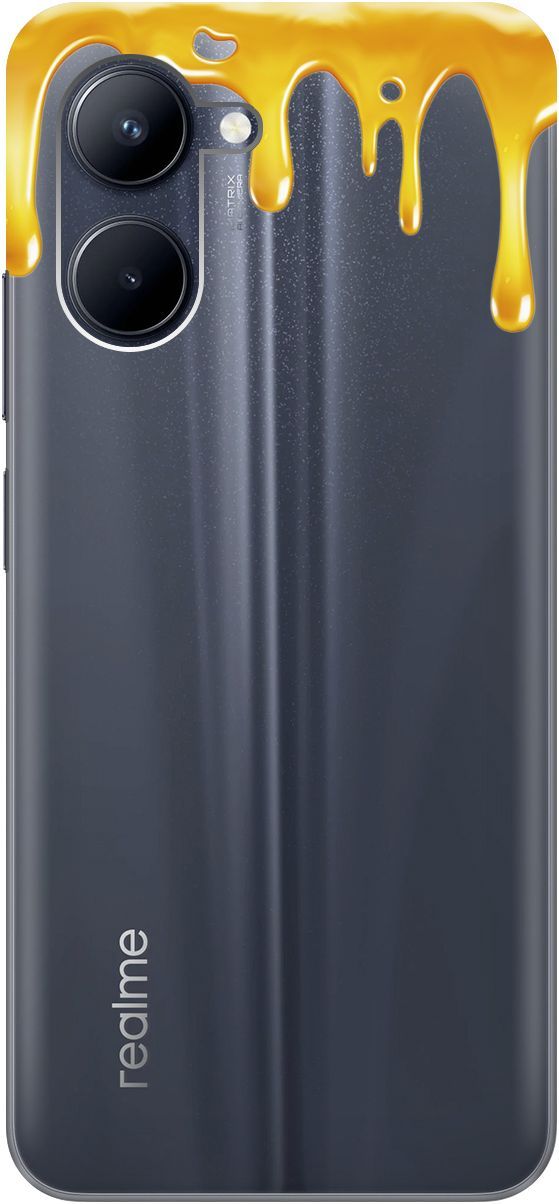 

Силиконовый чехол на realme C33 с 3D принтом "Honey" прозрачный, Прозрачный;желтый, 1575000