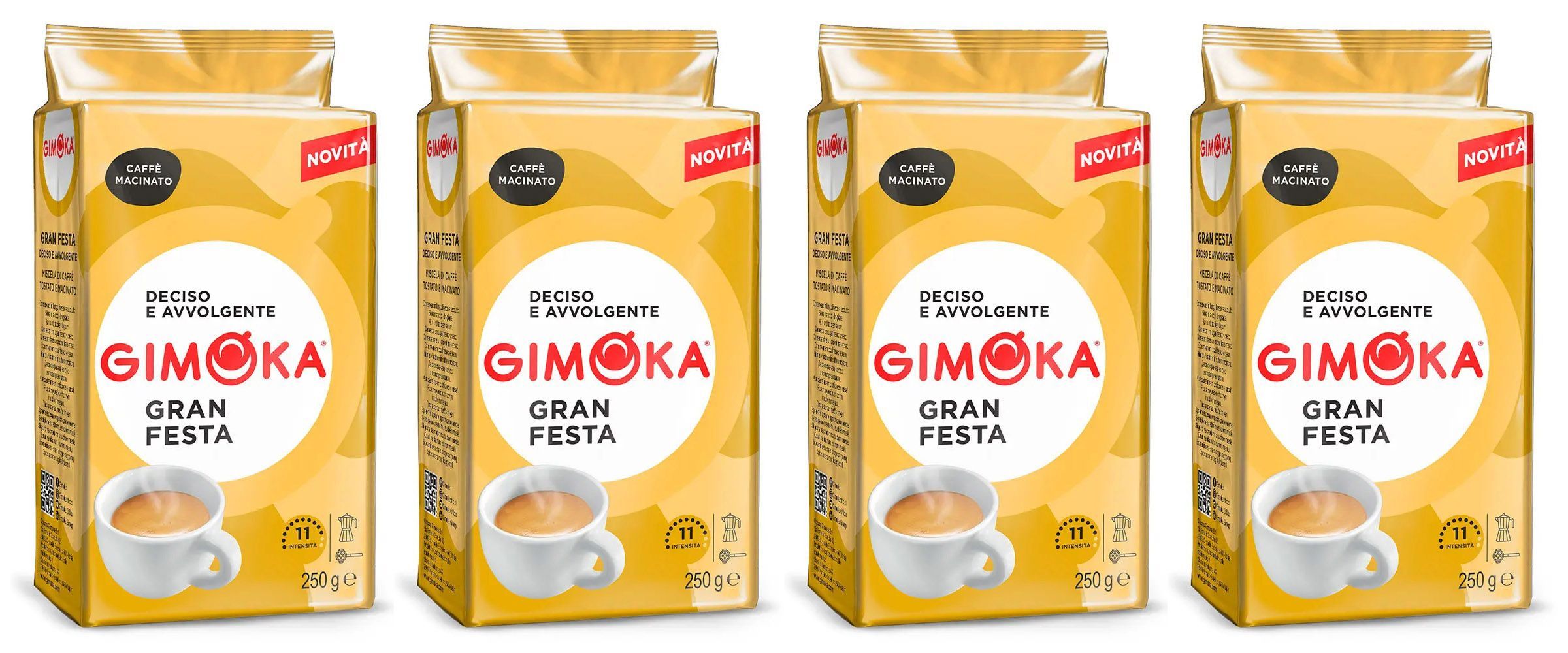 Кофе молотый Gimoka Gran Festa, 4 шт по 250 г