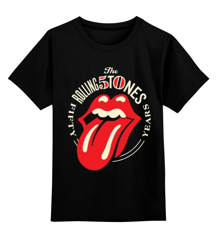 Футболка детская Printio The rolling stones цв. черный р. 152