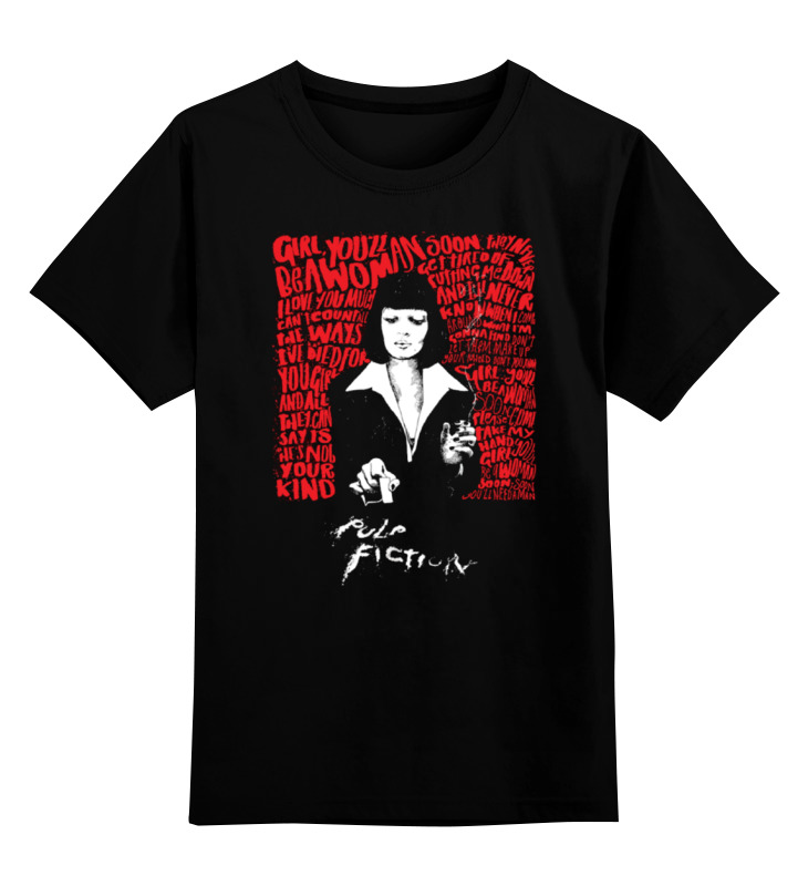 

Футболка детская Printio Pulp fiction black цв. черный р. 152, Pulp fiction black