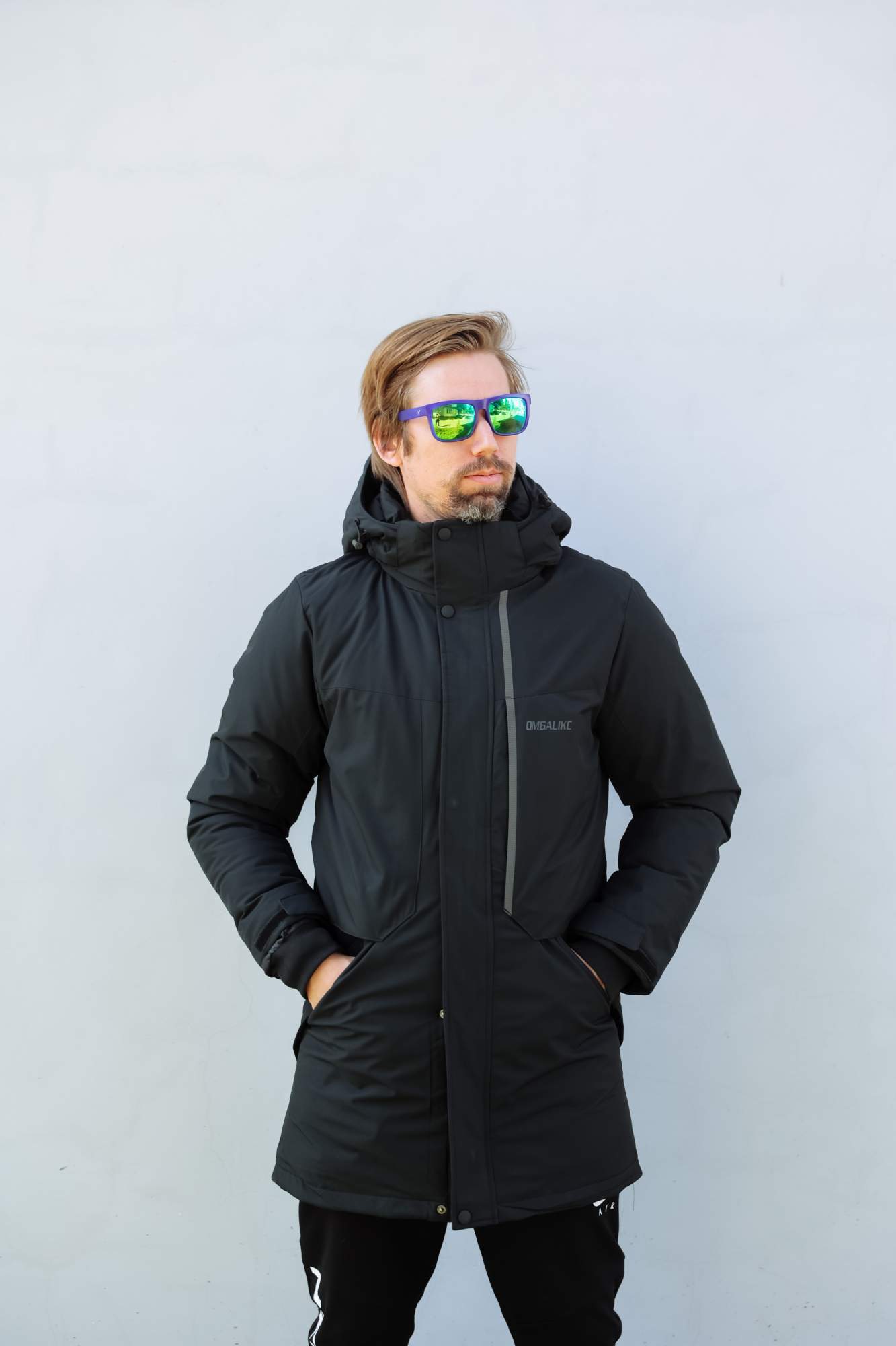 

Зимняя куртка мужская OMG ALIKC S2310 черная 54 RU, Черный, S2310